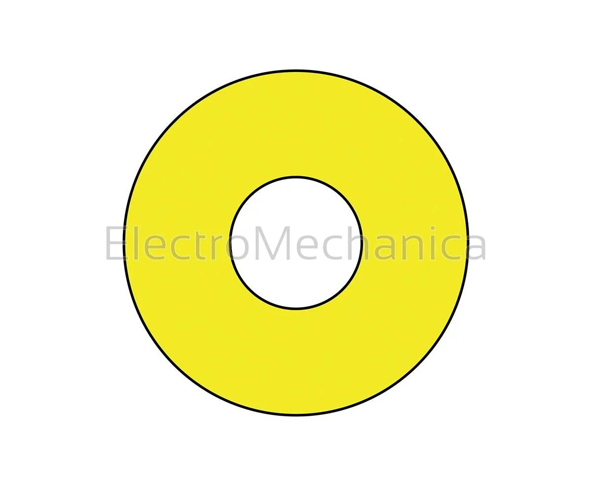 62mm dia YEL LABEL FOR 22.5mm(50)