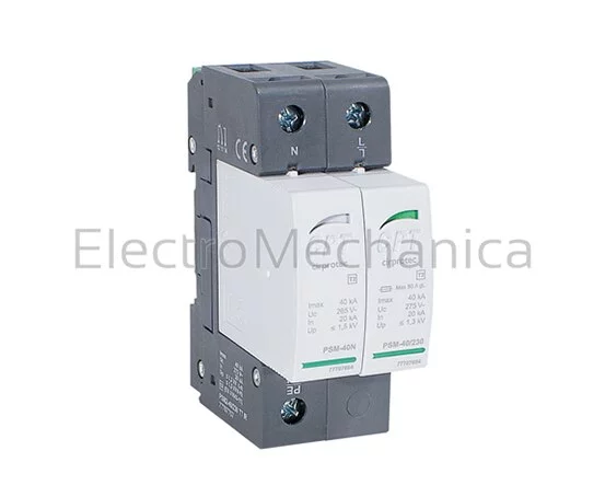 TYPE2 Imax 40kA 2P 1PH+N SPD +IND