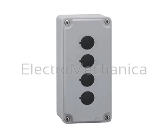 4 HOLE METAL PUSHBUTTON STATION