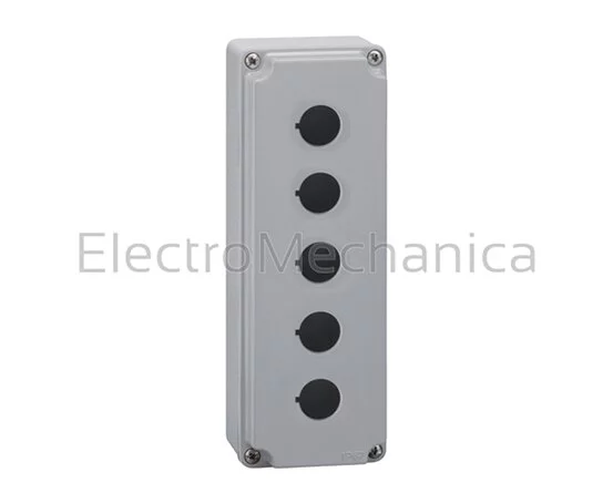 5 HOLE EMPTY P/BUT. STATION-GREY