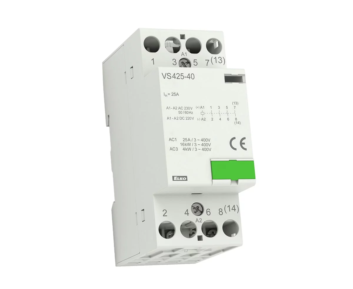 25A 4NO Mod contactors 24VAC/DC