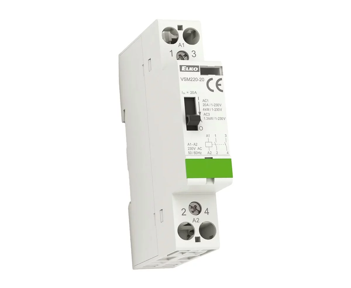 20A 1NO1NC Mod cont+overid 230VAC