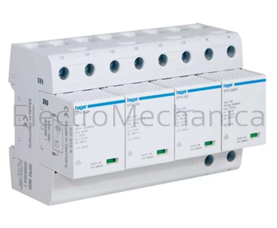 TYPE1+2 100kA 4P 3PH+N SPD+IND