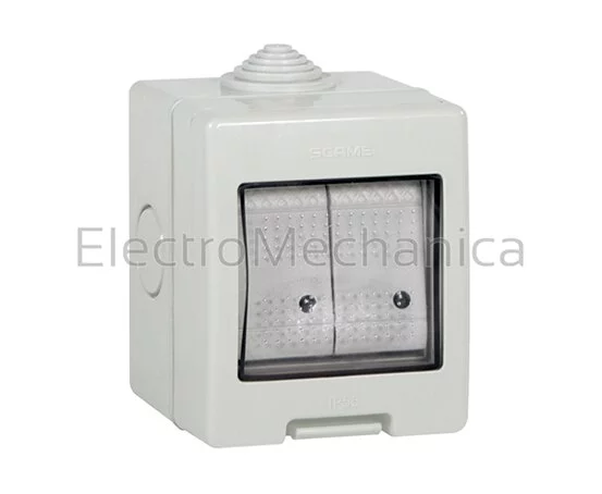 16A 2x1P IP55 SURFACE MNT SWITCH