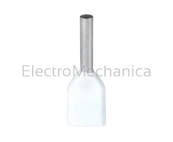 2x0.5mm2 WHT INS FERRULE (100)